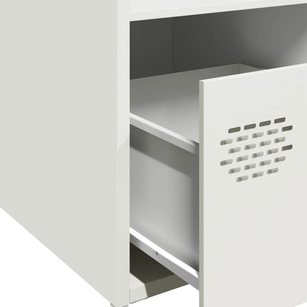 Högskåp vit 35x39x103,5 cm stål