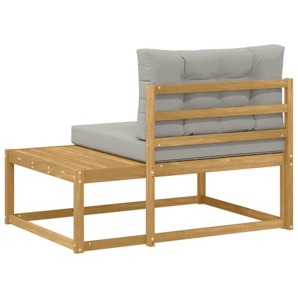 Modulsoffa utomhus med kudde Vit 115 x 83 x 73 cm Polyester