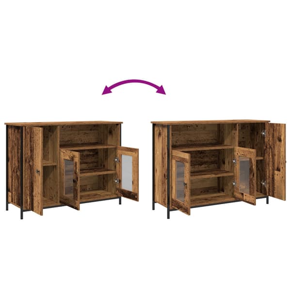 Sideboard Gammalt trä 100 x 35 x 75 cm