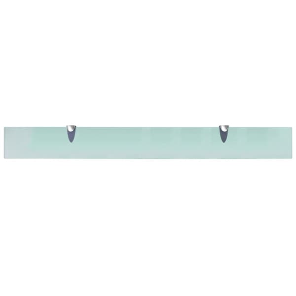 Svävande hyllor 2 st glas 90x10 cm 8 mm