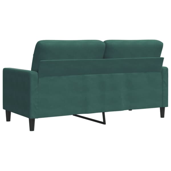 Soffa 2-sits mörkgrön 140 cm sammet