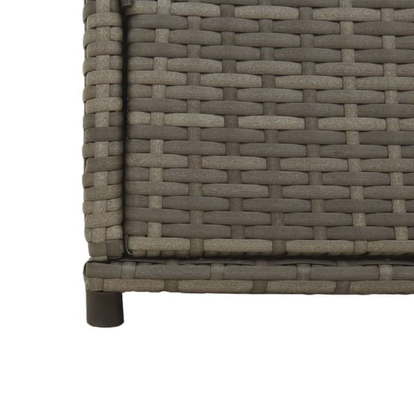 Trädgårdsskåp grå 105x55x113 cm konstrotting
