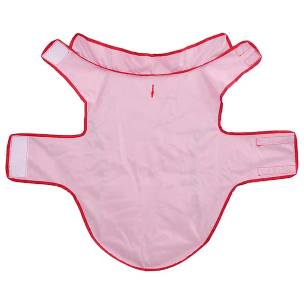 Regnrock för hundar med reflexer polyester röd XL