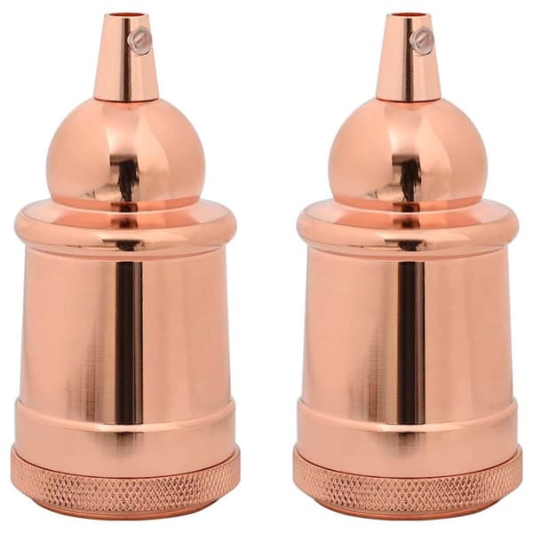 Lamphållare 2 st roséguld E27