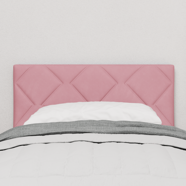 LED huvuddyna Rosa 80 cm Sammet