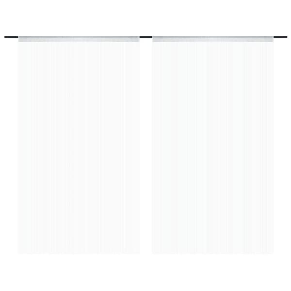 Trådgardiner 2 st 140x250 cm vit
