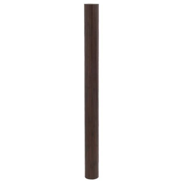 Rumsavdelare mörkbrun bredd 600 cm höjd 165 cm bambu