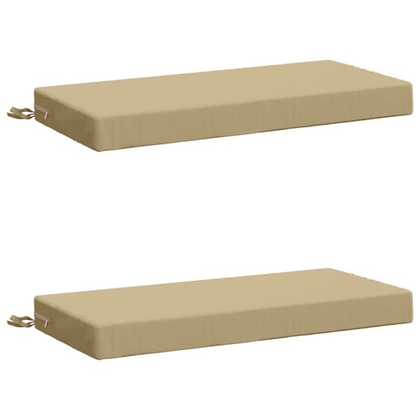 2-delade Bänk Kuddar SOEST 2 st 100% Polyester Beige