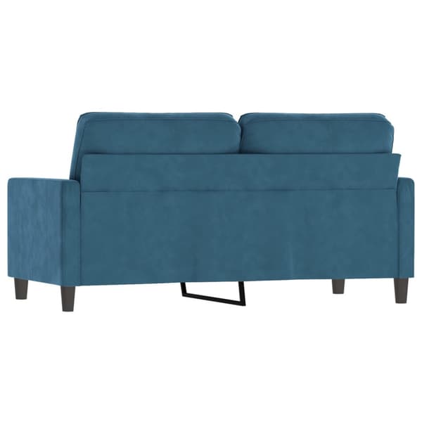 2-sitssoffa blå 140 cm sammet