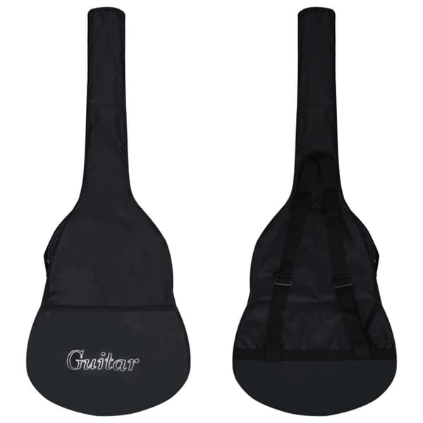 Gitarr 12 delar med EQ-pedal 6 och strängar western svart