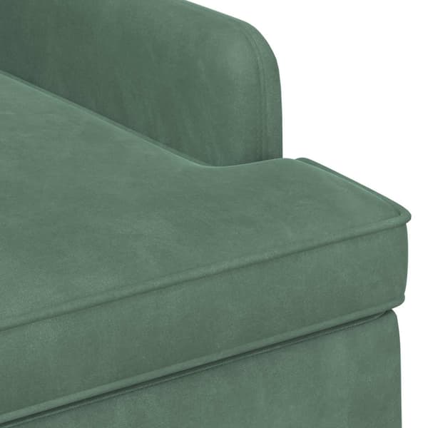 Loveseat med knapprapport Havgrön 111 x 65 x 79 cm Sammet
