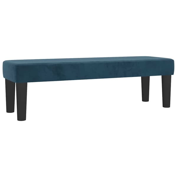 Ramsäng med madrass mörkblå 200x200 cm sammet