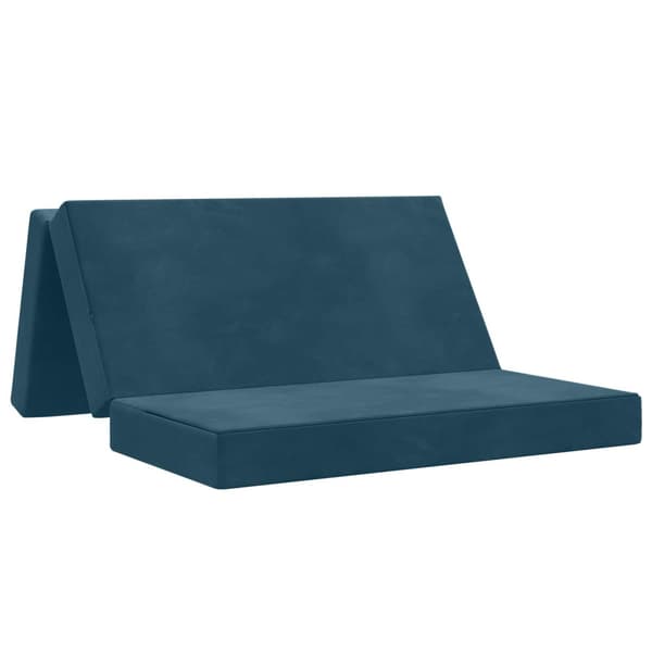 Fällbar Soffbed 140 x 67 x 45 cm Blå