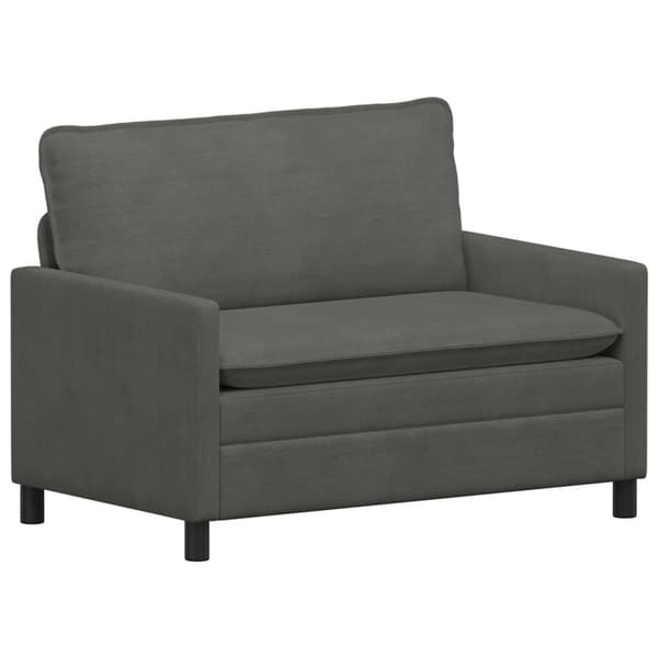 Soffa Mörkgrå 126 x 81 x 87,5 cm Tyg