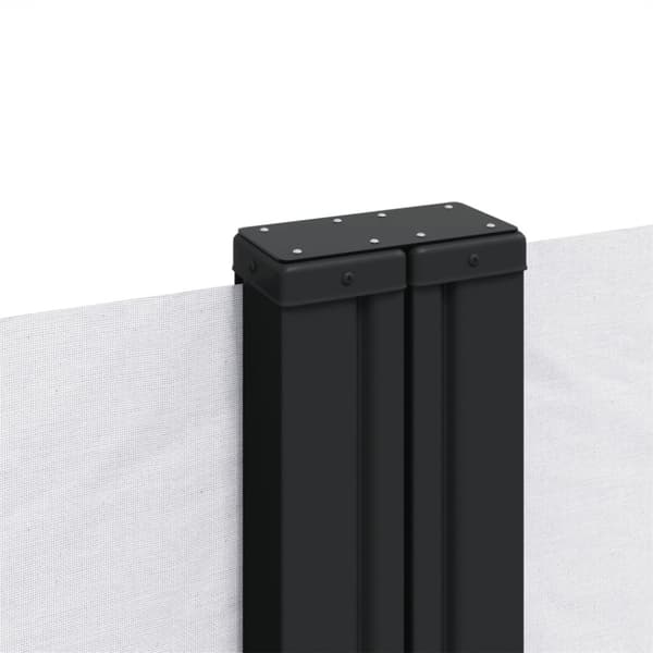 Infällbar sidomarkis vit 200x1200 cm