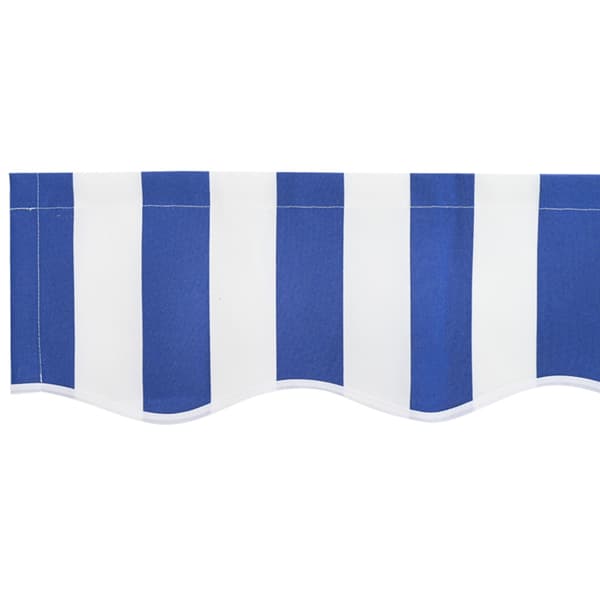 Markisväv Blå och Vit 3,5 x 2 m Polyester