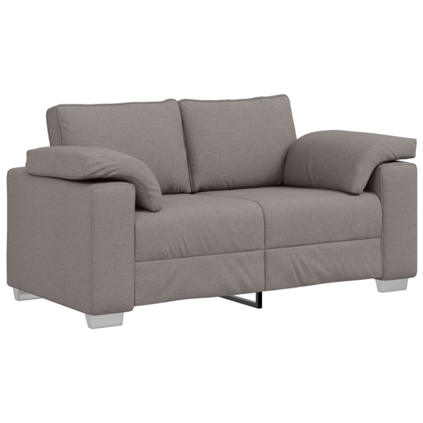 Tvåsitssoffa Taupe 160 cm tyg