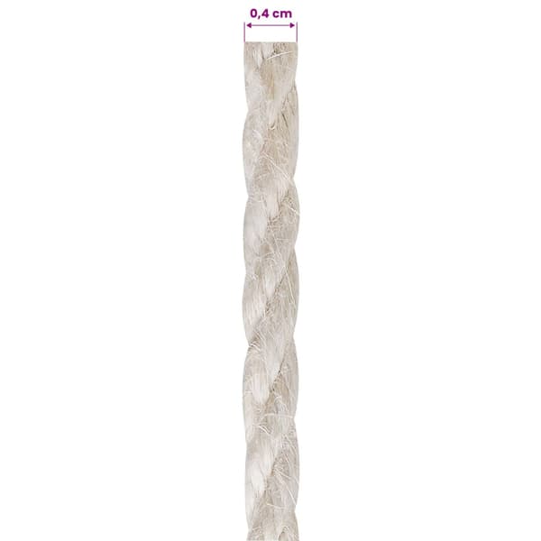 Jutegarn 4 Vit 100% Tossa jute