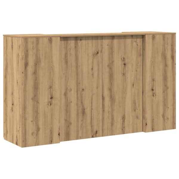 Receptionsdisk artisan ek 180x50x103,5 cm konstruerat trä