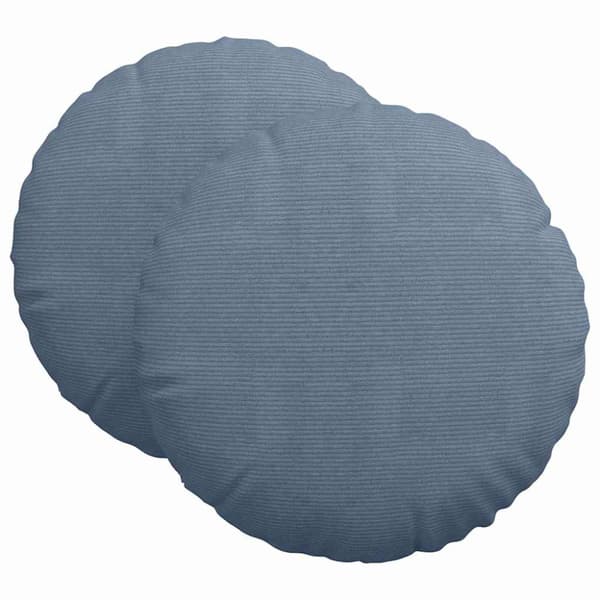 Sittkuddar 2 pcs Blå Ø60 x 21 cm Kordread tyg