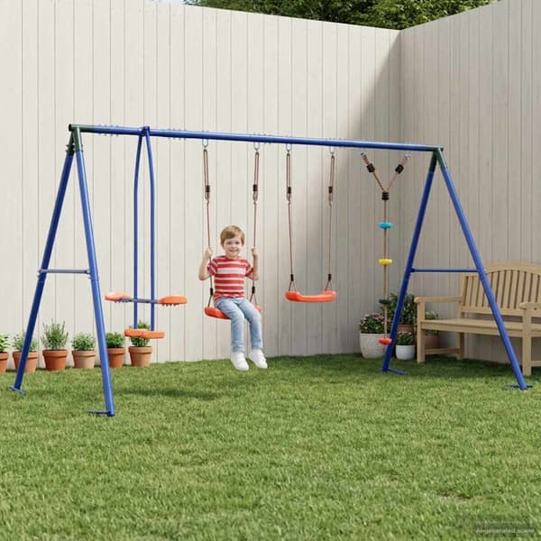 Utegunga set Flerfärgsdesign Stål och PE