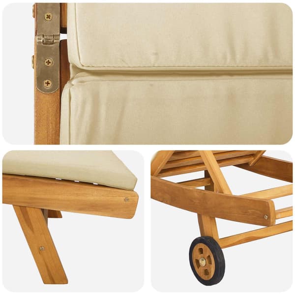 Solstol Brun och beige Polyester