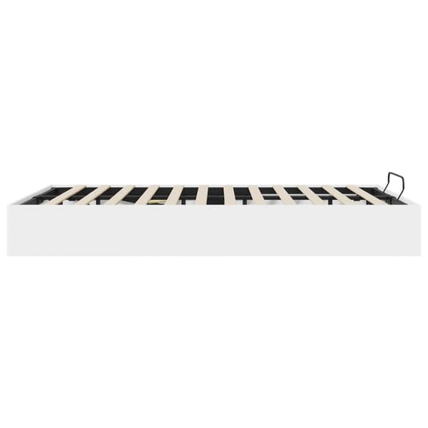 Ottoman Sängram Vit 203 x 140 x 25 cm Konstruerat trä