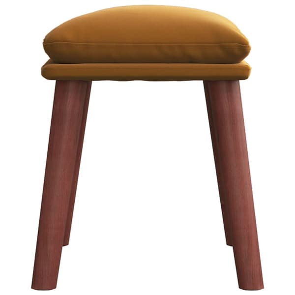 Fotpall brun 45x29,5x35 cm sammet