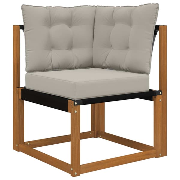 Utomhus Soffa Kudde 3 pcs Grå Polyester