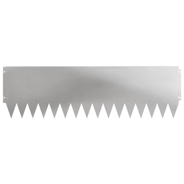 Kant för gräsmatta 20 pcs 103 x 30 cm Stål Silver
