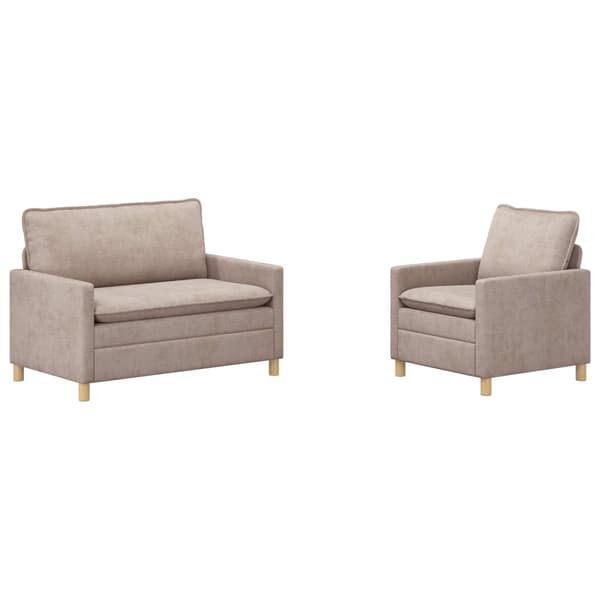 Soffset 2 pcs Beige Polyester