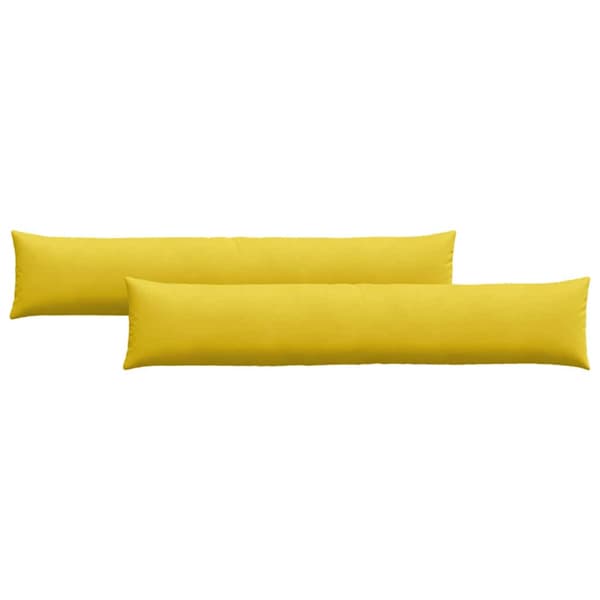Sofakuddar 2 pcs Gul 200 x 40 cm Kordread tyg