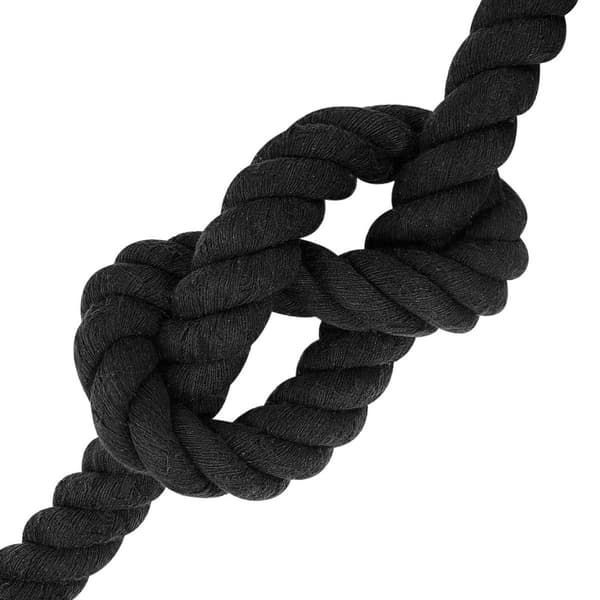 Rep Svart 4 x 4 x 500 cm Bomull