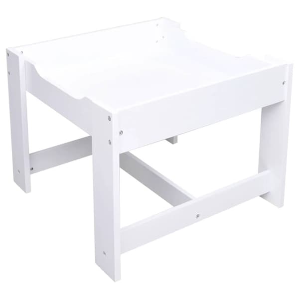 Barnbord med 2 stolar vit MDF