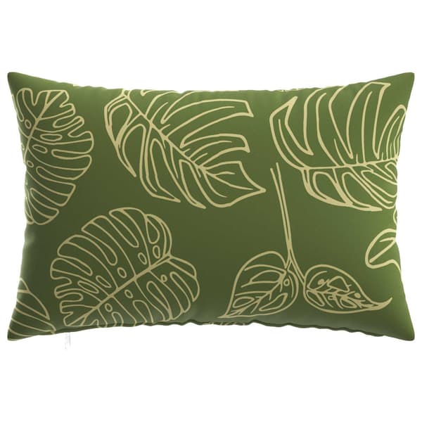 Kuddöverdrag 2 st HEERLEN Bladdesign 30 x 50 cm Polyester