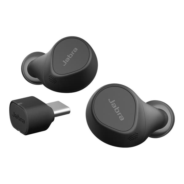 Jabra Evolve2 Buds MS - True wireless-hörlurar med mikrofon - USB-C via Bluetooth-adapter
