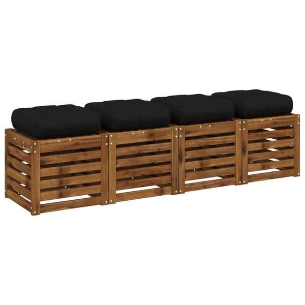 4-delade Sittdynor VIANEN 4 st 100% Polyester Svart