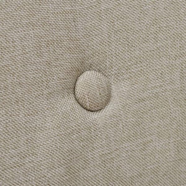 Matstolar 4 st beige tyg och massiv ek