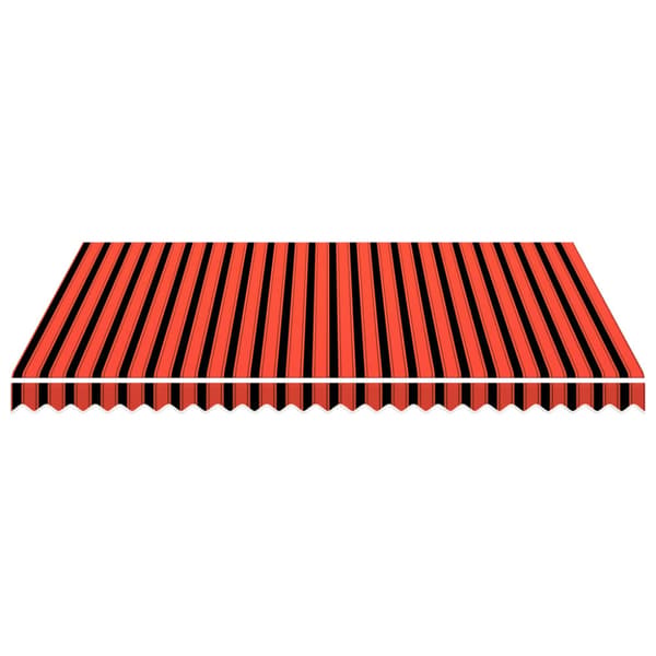 Markisduk orange och brun 3,5x2,5 m