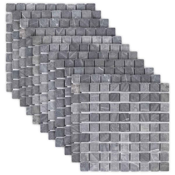 Mosaikplattor Grå 30 x 30 cm Marmor