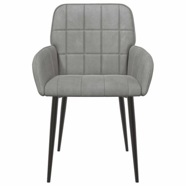 Matstolar 4 pcs Sammet Ljusgrå 57 x 50 x 85 cm