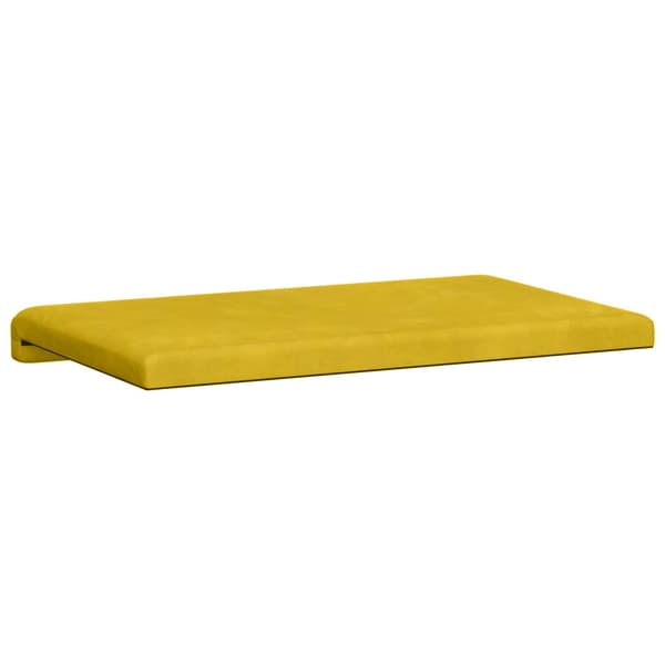Bänk kudde Sammet Gul Djup 35 cm