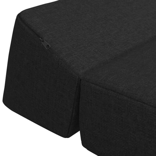 Fällbar Soffbed Svart 120 x 60 x 49 cm Tyg