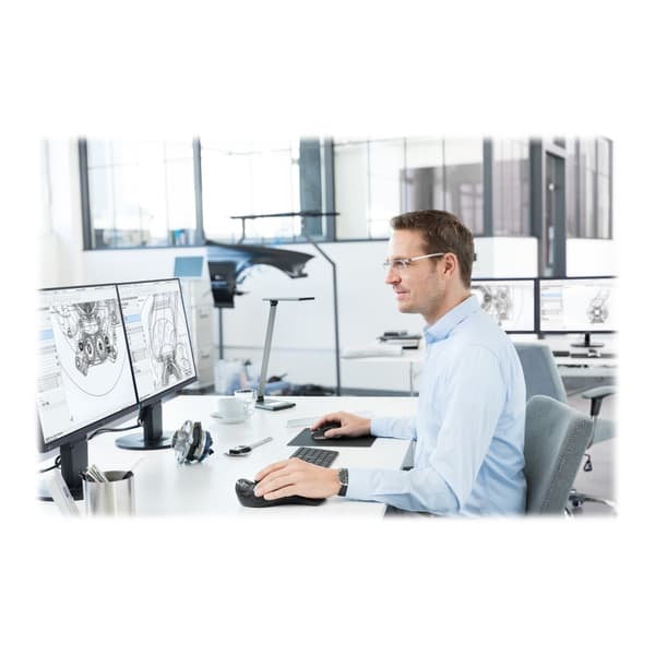 3Dconnexion SpaceMouse Pro Wireless - Bluetooth Edition - 3D-mus - 2.4 GHz, Bluetooth, USB-C