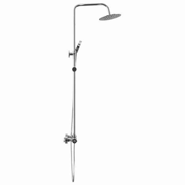 Termostatduschsystemset Krom 27 x 43,5 x 83 cm
