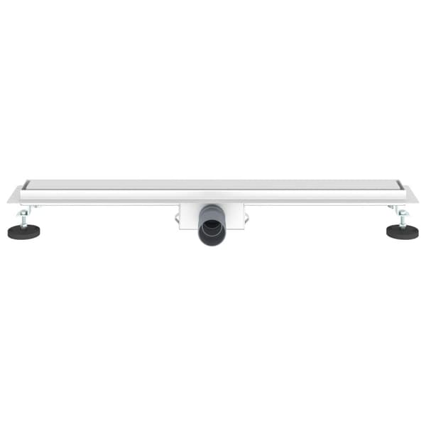2 i 1 Duschavlopp Silver 80 cm Rostfritt Stål 304