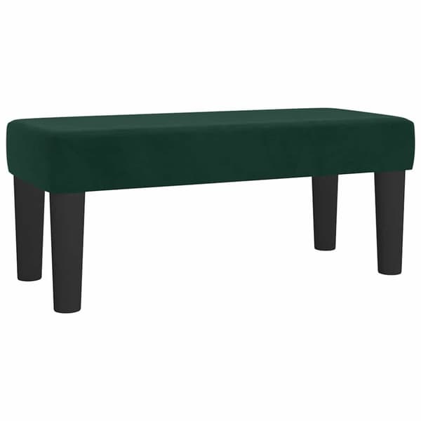 Ramsäng med madrass mörkgrön 80x200 cm sammet