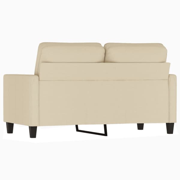 2-sitssoffa gräddvit 120 cm tyg
