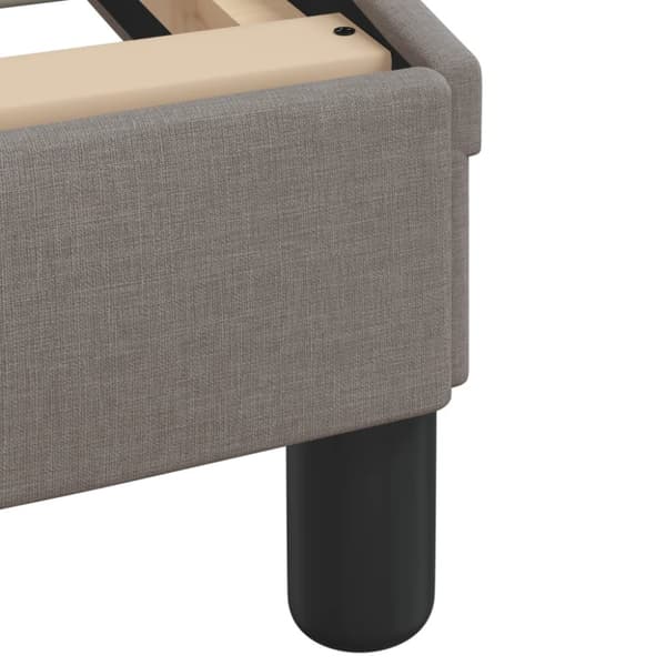Bed Frame "Dover" Taupe 160x200 cm Fabric