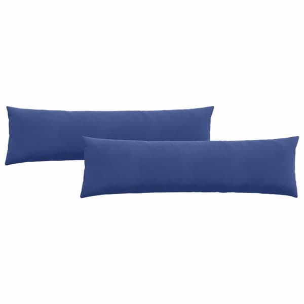 Sofakuddar 2 pcs Polisblå 145 x 40 cm Kordread tyg